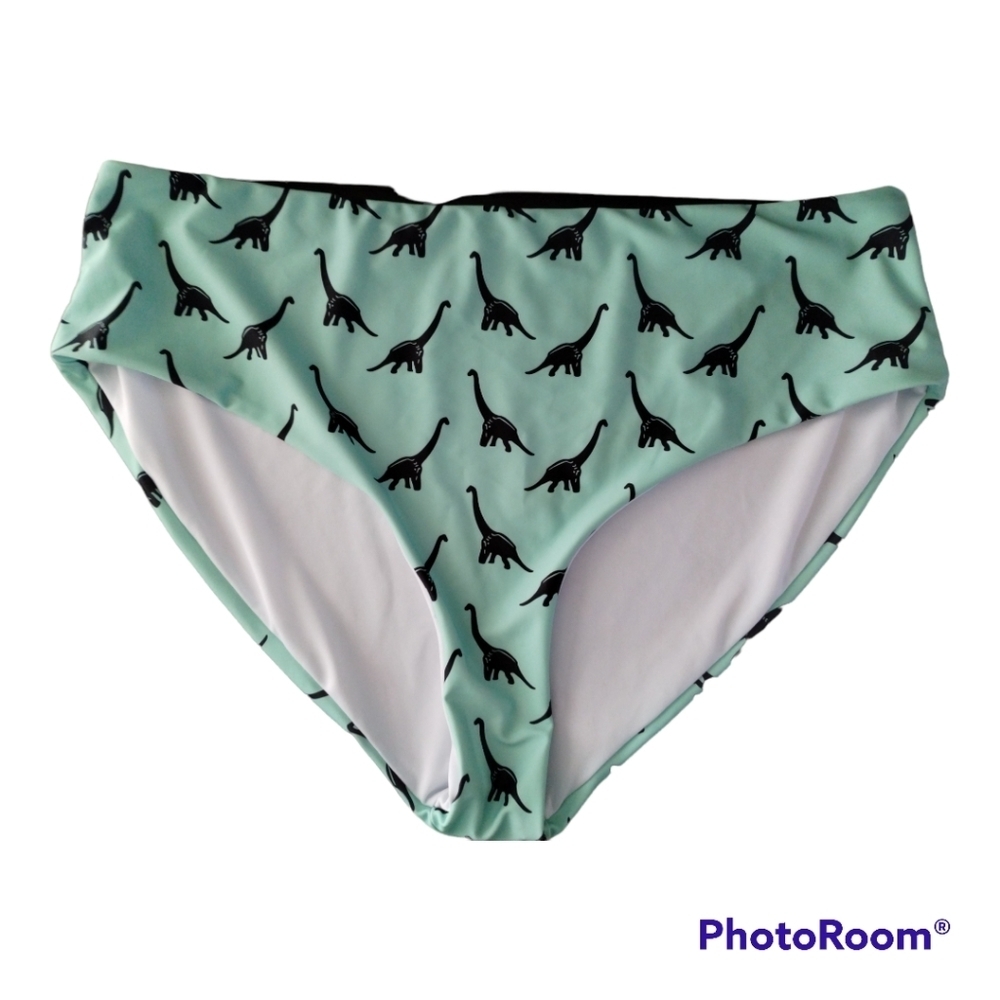 Shein‎ high waist dino bikini bottoms